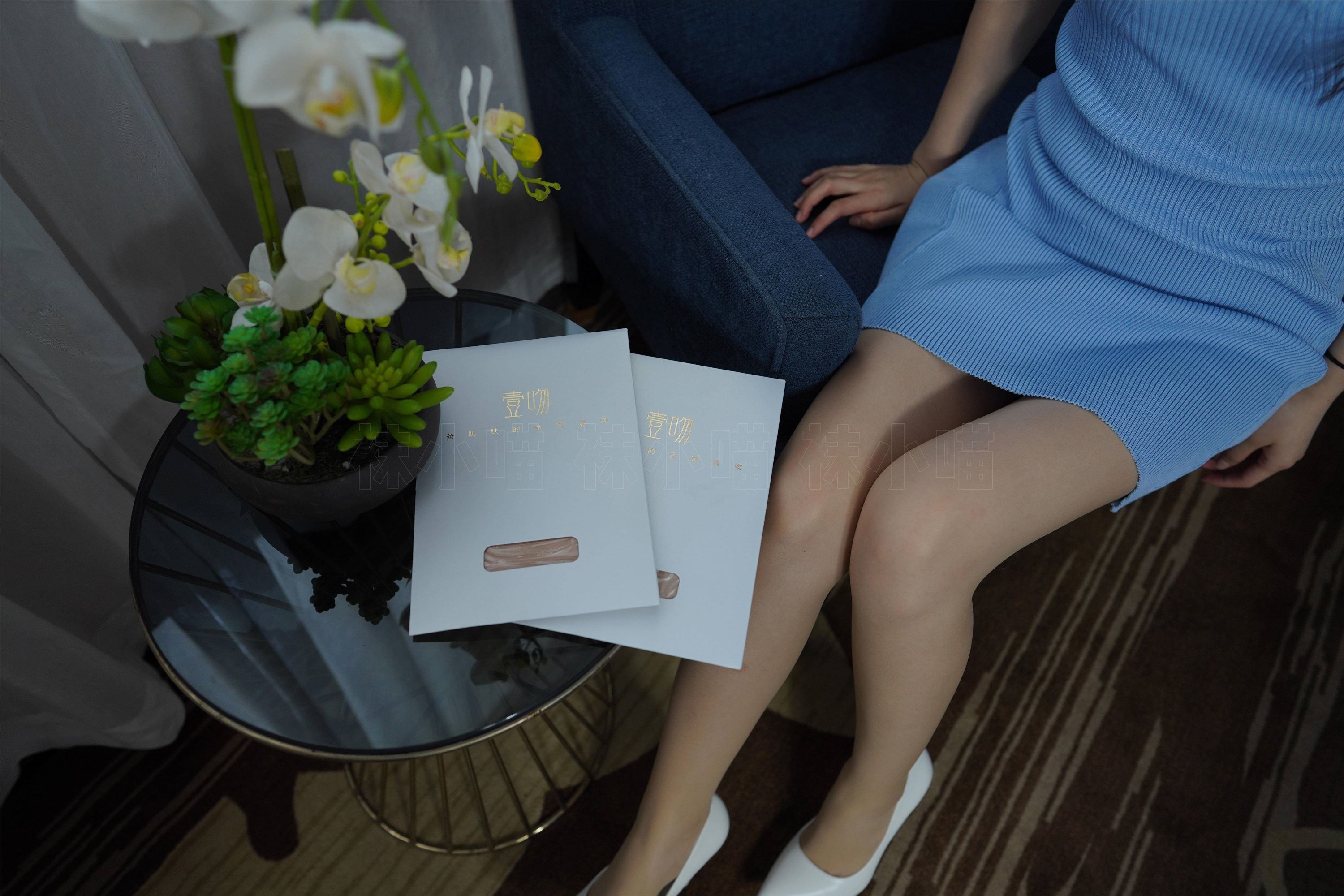 kittyWawa袜小喵  KT252 浅蓝连衣裙